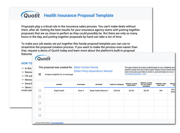 How to Write a Health Insurance Proposal